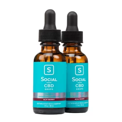 Social CBD – Acai Berry Broad Spectrum Drops