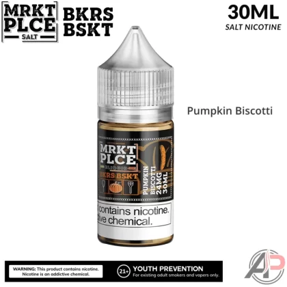 MRKT PLCE Pumpkin Biscotti BKRS BSKT Salt Nicotine 30mL
