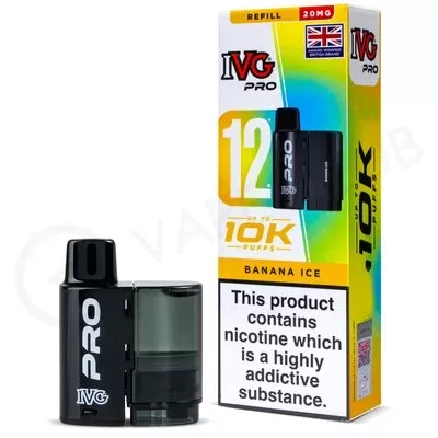 Banana Ice IVG Pro 12 Refill Pack - Ecigpremium