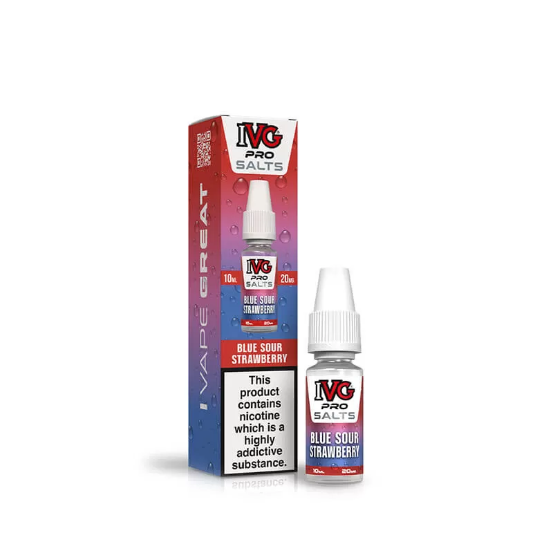 IVG Pro Salts Blue Sour Strawberry 10ml E-Liquid - Image 2