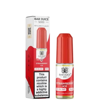 Strawberry Ice Nic Salt E Liquid by Bar Juice