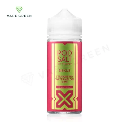 Strawberry Watermelon Kiwi Shortfill E-Liquid by Nexus Pod Salt 100ml
