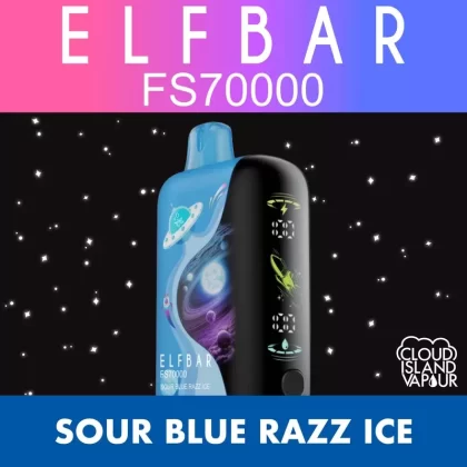 ELF BAR FS70K Disposable Vape – Sour Blue Razz Ice