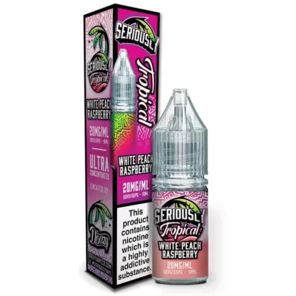 White Peach Raspberry Seriously Salty – Doozy Nic Salts e Liquid 10ml – TPD - Vapestorm Co