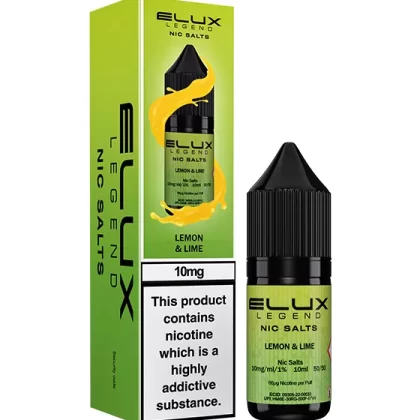 Lemon & Lime Nic Salt E-Liquid - Elux Legend - 20mg - PG 50%