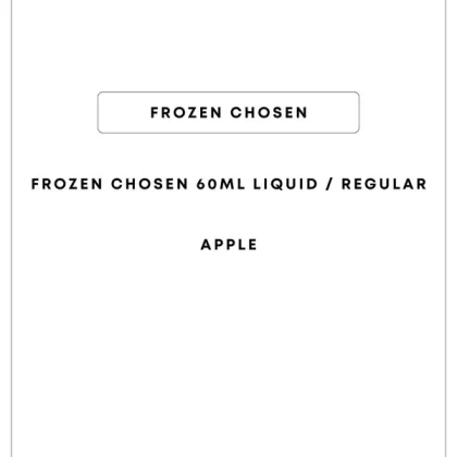 Frozen Chosen 60mL Freebase/Regular