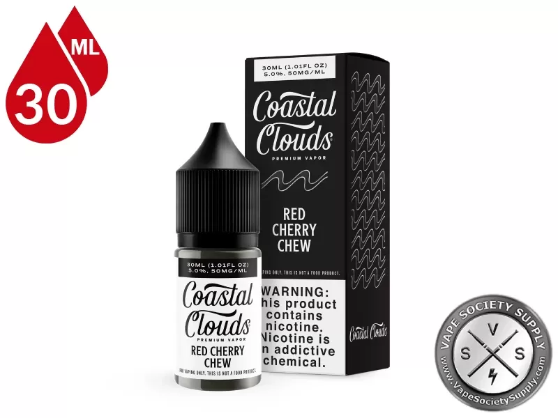 Red Cherry Chew Coastal Clouds Salt 30ml - Vape Product, Vape Product (F25357) - Image 3