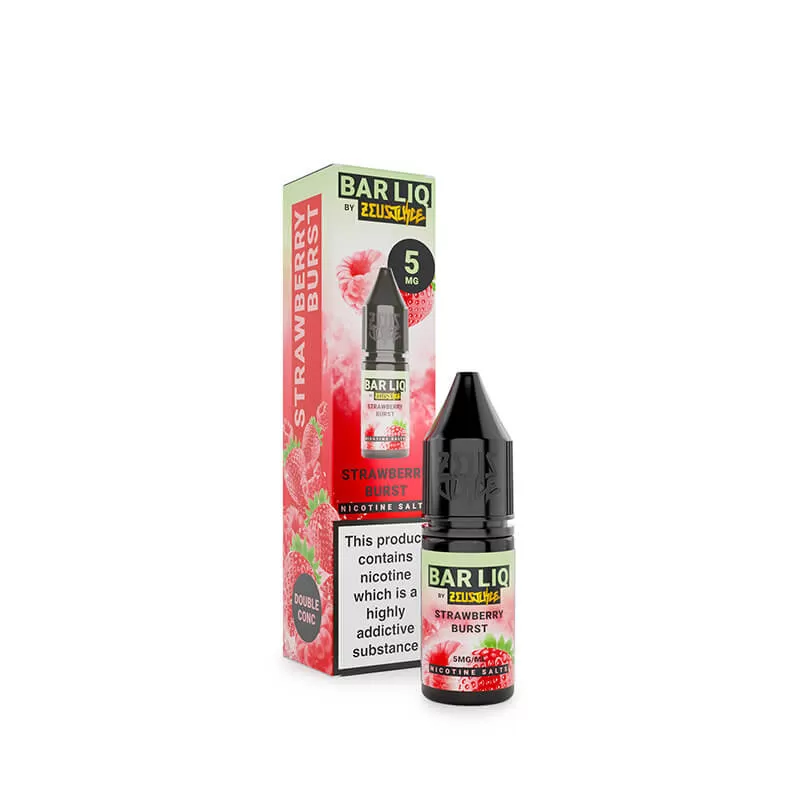 Zeus Juice Bar Liq Strawberry Burst Nic Salt E-Liquid 10ml - 10mg