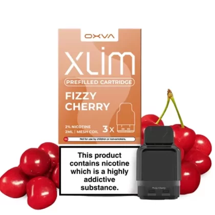 Oxva Xlim Prefilled E-Liquid Pod Cartridges - Fizzy Cherry