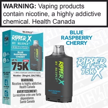Blue Raspberry Cherry RIPPER X 75K 20mL POD