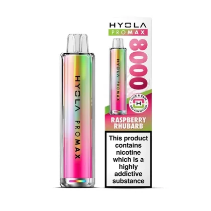 Hyola Pro Max 8000 Prefilled Pod Kit Raspberry Rhubarb - Nicotine Strength#20mg (1A21CC)
