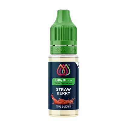 Strawberry E-Liquid by Aquavape - 10ml - 12mg - Vape Product (74FA30)