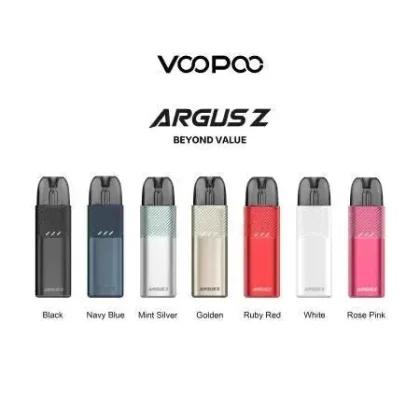 VooPoo Argus Z Pod Vape Kit - Colour#White>Mint Silver>Navy Blue>Golden>Rose Pink>Ruby Red>Black (5BE316)