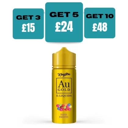 Tutti Fruitti Kingston AU Gold 100ml E-liquid Shortfill - Tutti Fruitti