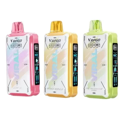 Vapgo VIRAL 50K SWEET-ICE-NIC Control Disposable Vape (5%, 50000 Puffs) - Georgia Peach Ice, Sour Apple Ice