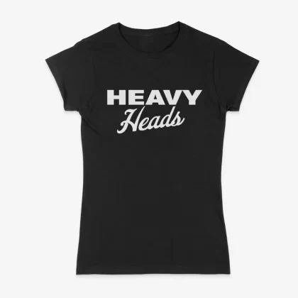 Women’s Stacked Tee (Black) - Size#L>XL>M