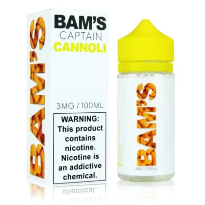 Captain Cannoli by Bam’s E-Liquid – 100ml - Nicotine Strength#0mg>3mg>6mg