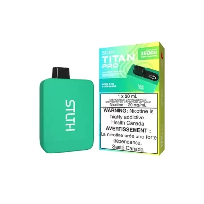 Stlth Titan Pro Disposable Vape – 15K Puffs – Sour C Ice