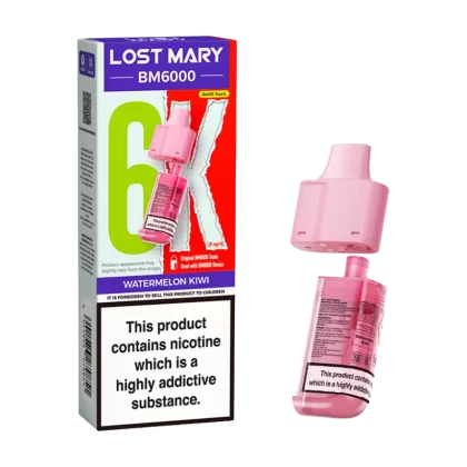 Watermelon Kiwi Lost Mary BM6000 Refill Pack - Vapeshop Co