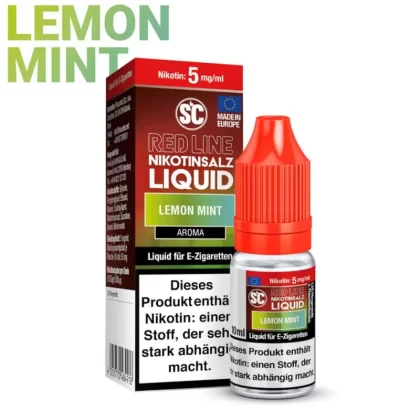 SC Red Line Nikotinsalz Liquid – Lemon Mint - Vapebazar
