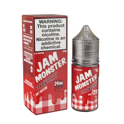 Jam Monster Salt - Strawberry - 30ML E-Liquid - 48MG