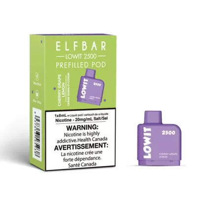 ELF BAR LOWIT 2500 – CHERRY GRAPE LEMON