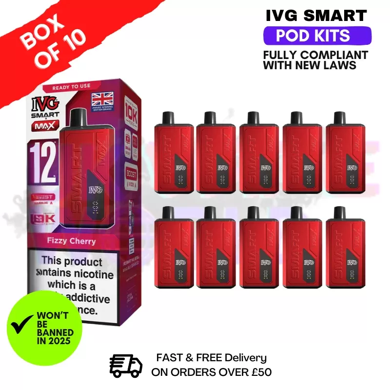 Fizzy Cherry IVG Smart Max Box Of 10 Kits