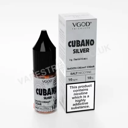 Cubano Silver Nic Salt E-Liquid by VGOD - Vapestreams Co