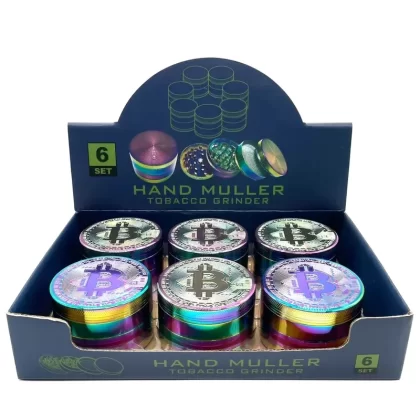 Bitcoin – 63mm 4-Pc Herb Grinder