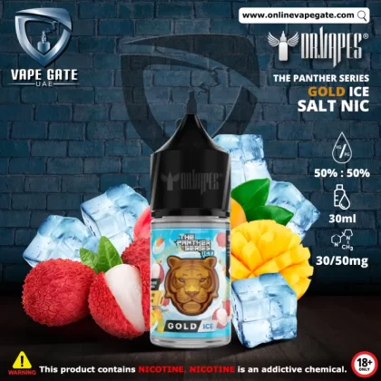 Gold Ice - The Panther Series Ice 30ml Saltnic by Dr. Vapes - 30 mg / 30 ml