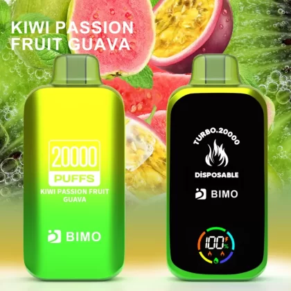BIMO Turbo 20000 Puffs – Passion Fruit Kiwi Guava - Vape Store