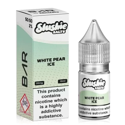 White Pear ICE Bar By Slushie Salt 10ml - Nicotine Strength#20mg (Salt)>10mg (Salt) (43A772)
