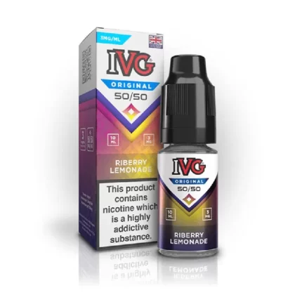 IVG Original 50/50 10ml E-Liquid Riberry Lemonade - Nicotine strength#3mg>6mg>12mg (59171C)