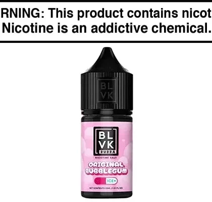 ORIGINAL BUBBLEGUM BY BLVK BUBBA SALT 30ML - Vape Product, Vape Product
