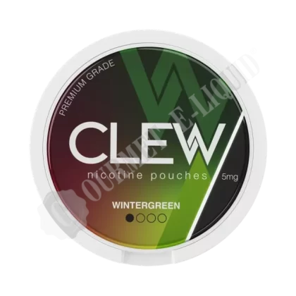 Wintergreen CLEW Nicotine Pouches - Nicotine Strength#5mg>10mg>20mg
