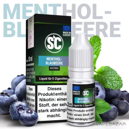 SC Liquid – Menthol Blaubeere - Nikotinfrei, 18mg/ml