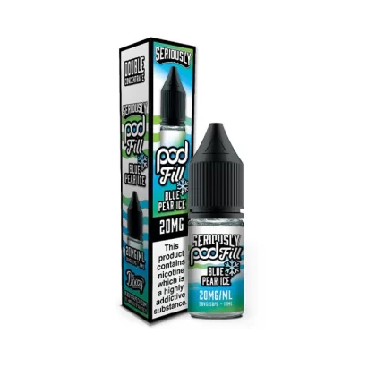 Blue Pear Ice Nic Salt E-Liquid by Seriously Pod Fill - 10 mg - Medium Strength