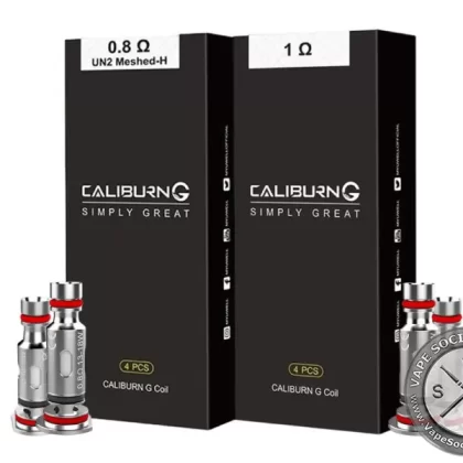 Uwell Caliburn G Replacement Coils (Pack of 4) - 0.8ohm UN2 Meshed, 1.0ohm G