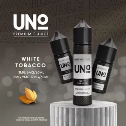 Uno White Tobacco Vape Eliquid - Elegantvapestore