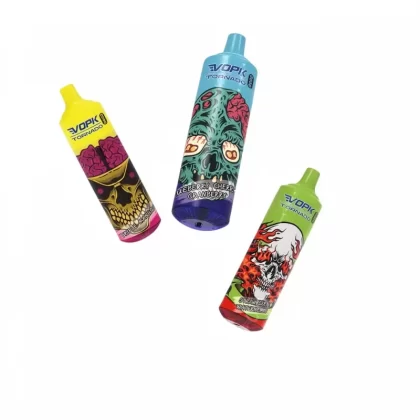 VOPK TORNADO 9000 Puffs Vape: Disposable, Adjustable Airflow - 1 Box Of 10 Different Flavors, Blueberry Raspberry; 3-nicotine, 5-nicotine