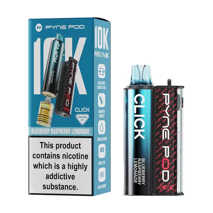 Box of 5 - Pyne Pod Click 10K Prefilled Pod Vape - Pineapple Passion Lime - Image 3