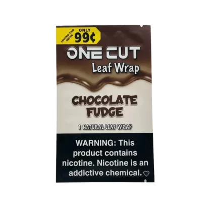 One Cut Single Leaf Flat Wraps Chocolate Fudge