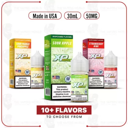 XP Refills Salt 30ml E-Juice - Vape Product; Blue Razz Ice, Cool Mint