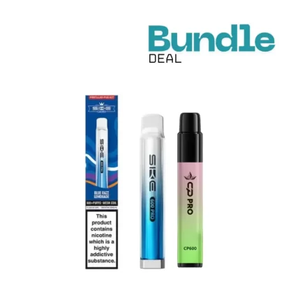 SKE Bar 600 Prefilled Pod Kit + CP 600 Prefilled Pod Kit Bundle - Mango Ice / Strawberry cherry cranberry
