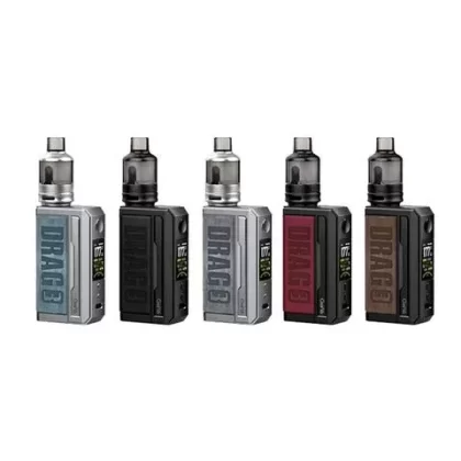 VOOPOO Drag 3 – Vape Kit - Color#Marsala>Prussian Blue>Sandy Brown>Smoky Grey