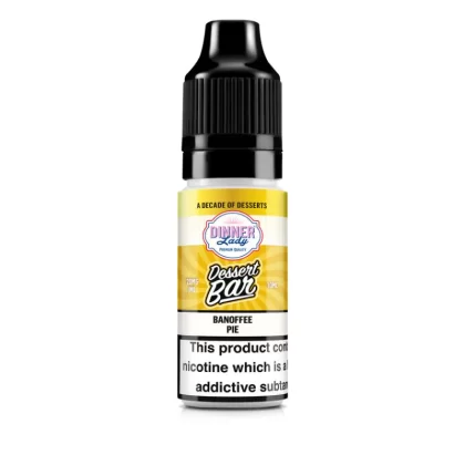 Dinner Lady Dessert Bar Salts Banoffee Pie Nic Salt - 20mg - Pack of 10
