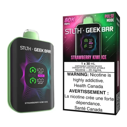 STLTH X Geek Bar Disposable Vape Device - Strawberry Kiwi Ice - 20mg/ml