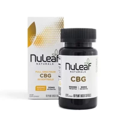 Nuleaf Naturals CBD Softgels – CBG CAPS 300MG-1800MG - Ejuicewarehouse