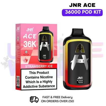 Strawberry Ice JNR ACE 36K Puff 36000 Prefilled Pod Kit