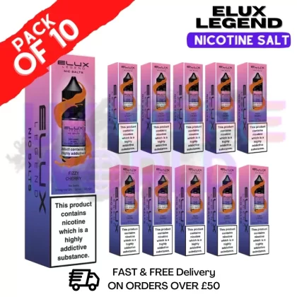 Fizzy Cherry Elux Legend Nic Salt BOX OF 10